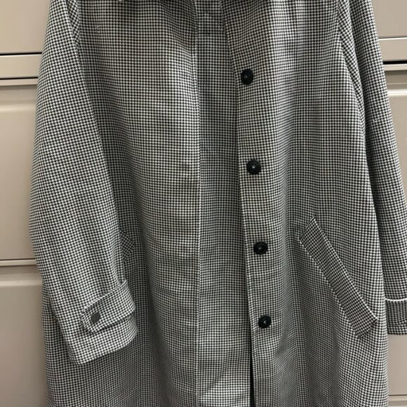 H& M Women's Houndstooth Coat - Picture 1 of 2